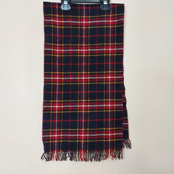 Pendleton Accessories - Pendleton Virginia wool plaid scarf Red and Blue